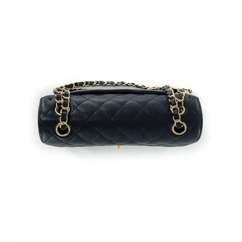 Small Caviar Double Flap GHW