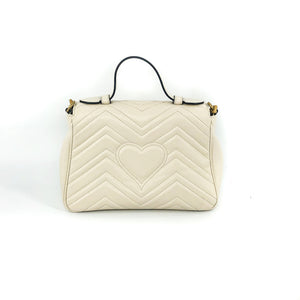 GG Marmont Chevron Top Handle Bag