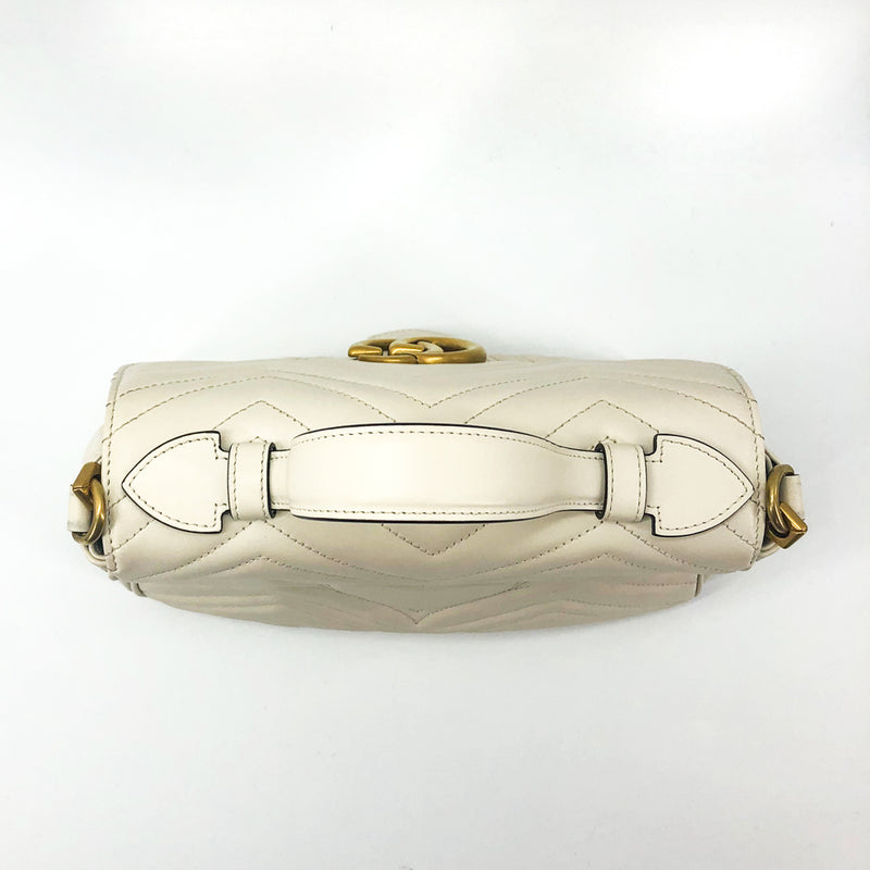 GG Marmont Chevron Top Handle Bag