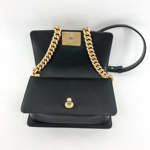 Small Boy Bag Black Lambskin Ruthenium hardware