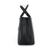 Saffiano Single-Zip Galleria Medium Tote in Black with GHW