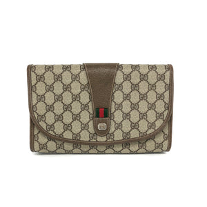 GG Monogram Clutch with Classic Detail and Gold Hardware