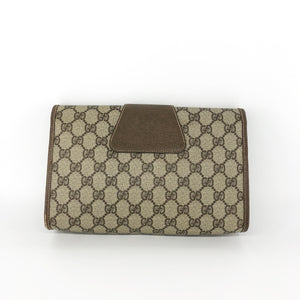 GG Monogram Clutch with Classic Detail and Gold Hardware