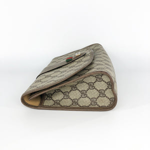 GG Monogram Clutch with Classic Detail and Gold Hardware