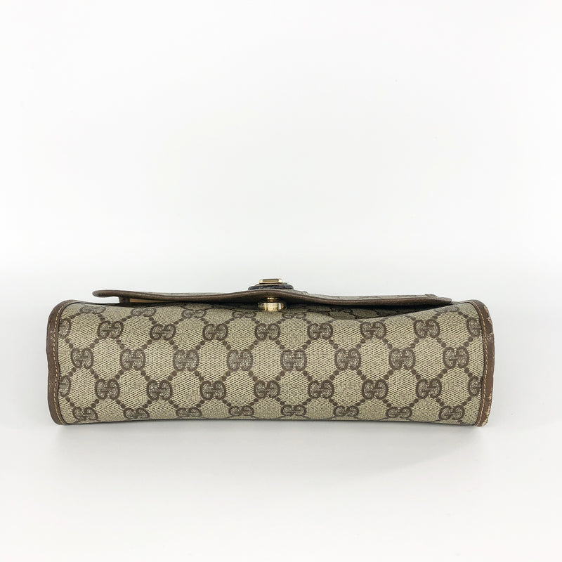 GG Monogram Clutch with Classic Detail and Gold Hardware