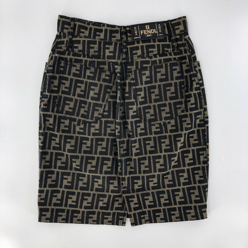 Fendi monogram mini skirt shop