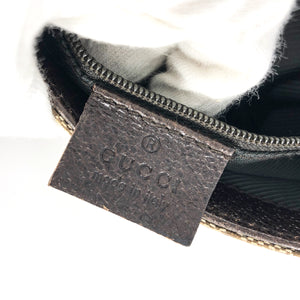 GG Monogram Waist Bag with Silver Front Clasp