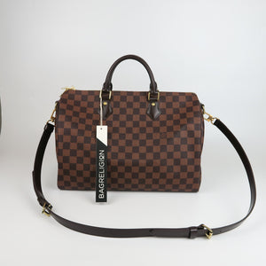 Speedy 35 Bandouliere Damier Ebene Leather