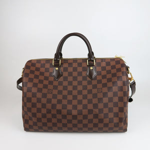 Speedy 35 Bandouliere Damier Ebene Leather