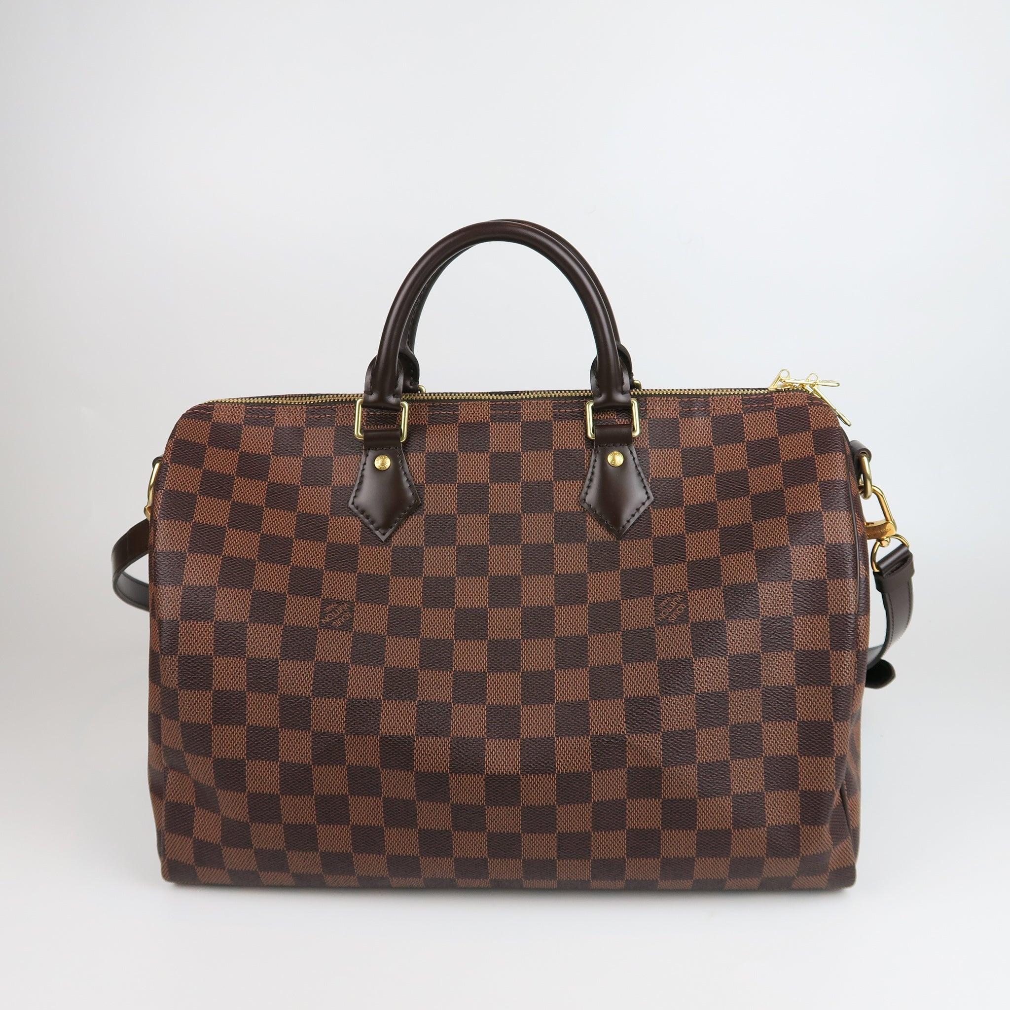 LOUIS VUITTON Speedy 35 Bandouliere Damier Ebene – Bag Religion