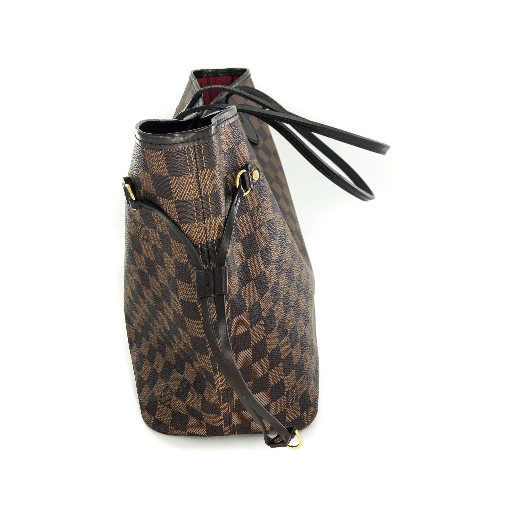 Louis Vuitton Neverfull MM damier ebene gold hardware – Bag Religion