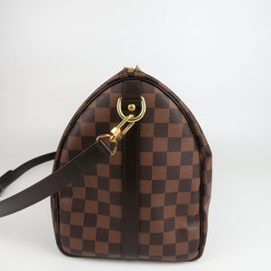 Speedy 35 Bandouliere Damier Ebene Leather