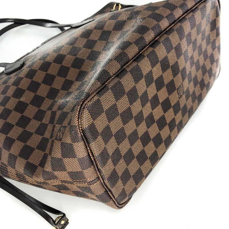 LOUIS VUITTON Pochette Wristlet Pouch Neverfull MM Damier Ebene-US