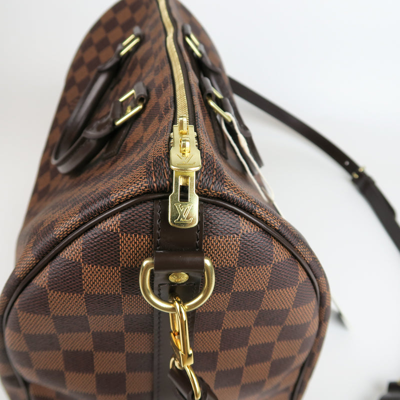 Speedy 35 Bandouliere Damier Ebene Leather