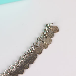 Return To Tiffany Multi–Heart Tag Silver Bracelet