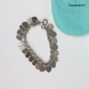 Return To Tiffany Multi–Heart Tag Silver Bracelet