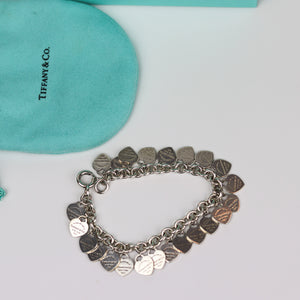 Return To Tiffany Multi–Heart Tag Silver Bracelet