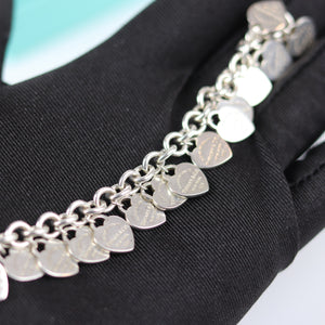 Return To Tiffany Multi–Heart Tag Silver Bracelet