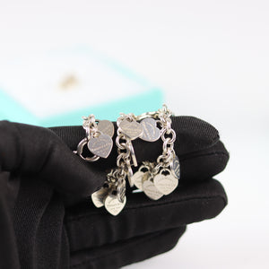 Return To Tiffany Multi–Heart Tag Silver Bracelet