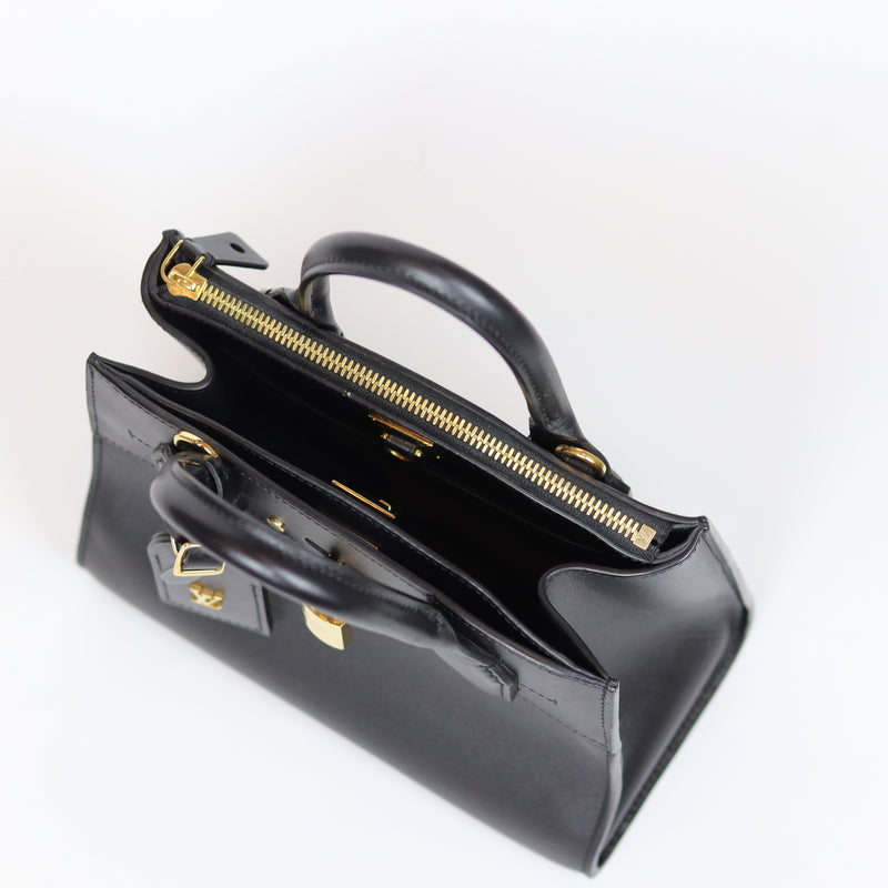 LOUIS VUITTON Calfskin City Steamer Mini Black 1230371