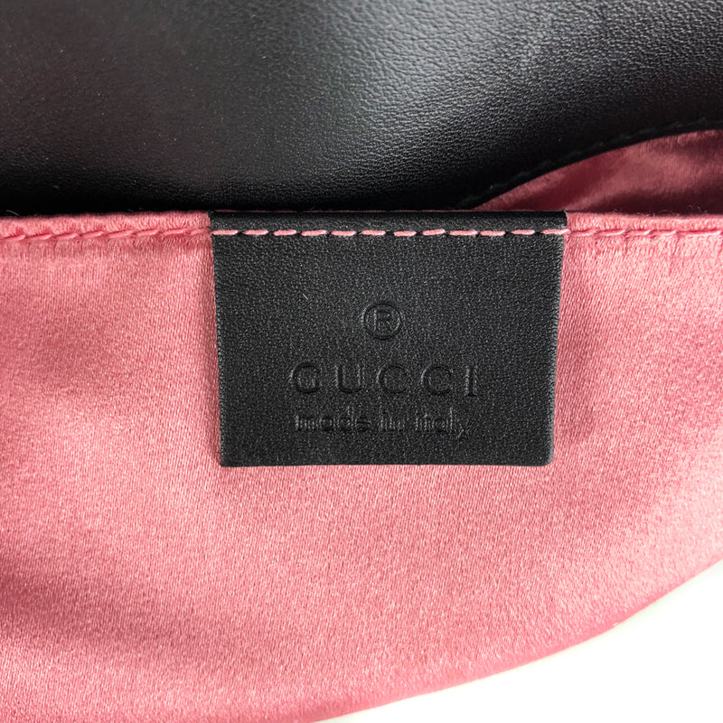 GG Marmont Black Velvet Mini Shoulder Bag