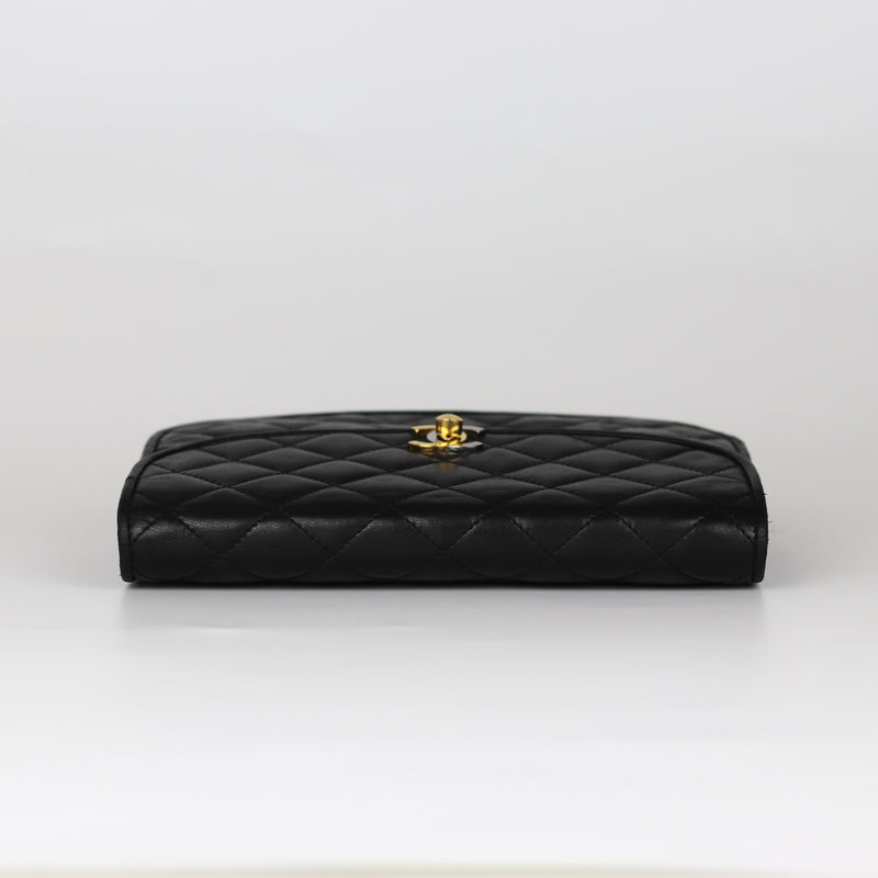 Semi-Circle Black Quilted Lambskin Paris Limited Edition