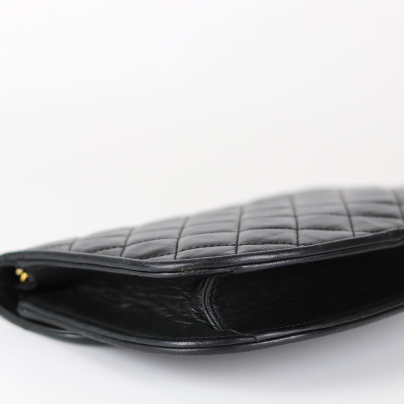 Semi-Circle Black Quilted Lambskin Paris Limited Edition