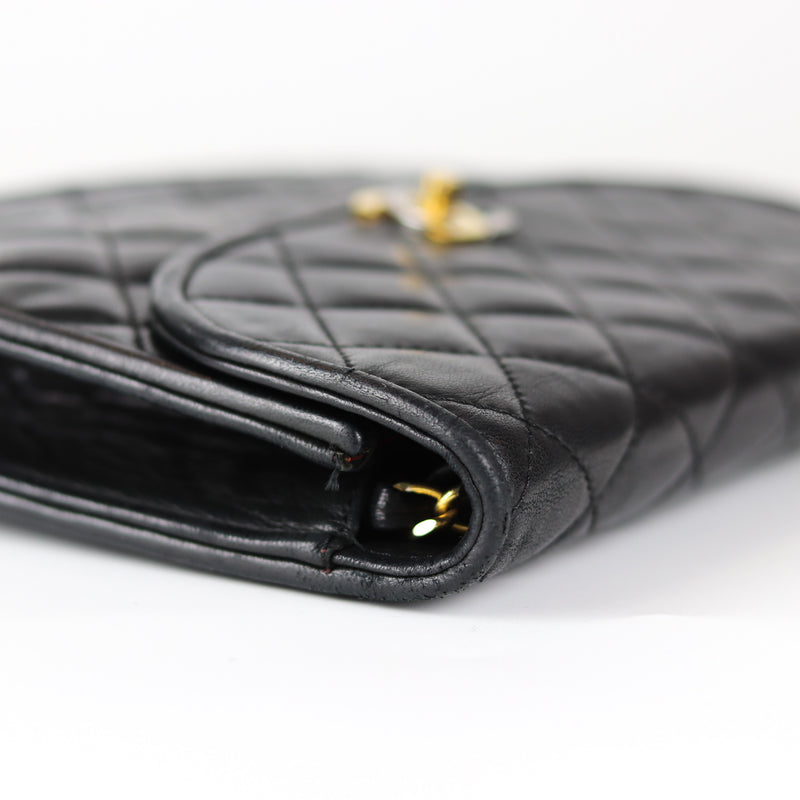 Semi-Circle Black Quilted Lambskin Paris Limited Edition