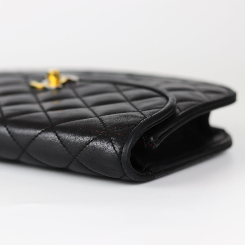 Semi-Circle Black Quilted Lambskin Paris Limited Edition