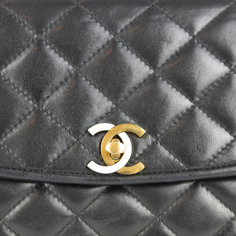 Vintage CHANEL Paris Limited Double Flap Quilted Black Lambskin Should –  KimmieBBags LLC