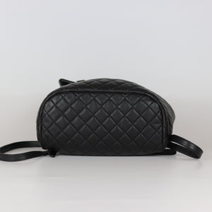 Black Quilted Urban Spirit Lambskin Large Backpack SHW