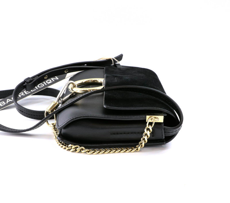 Small Faye Satchel in Black