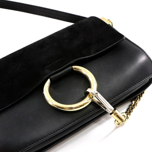Small Faye Satchel in Black