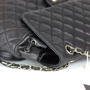 Black Quilted Urban Spirit Lambskin Large Backpack SHW