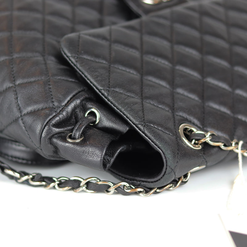 Black Quilted Urban Spirit Lambskin Large Backpack SHW