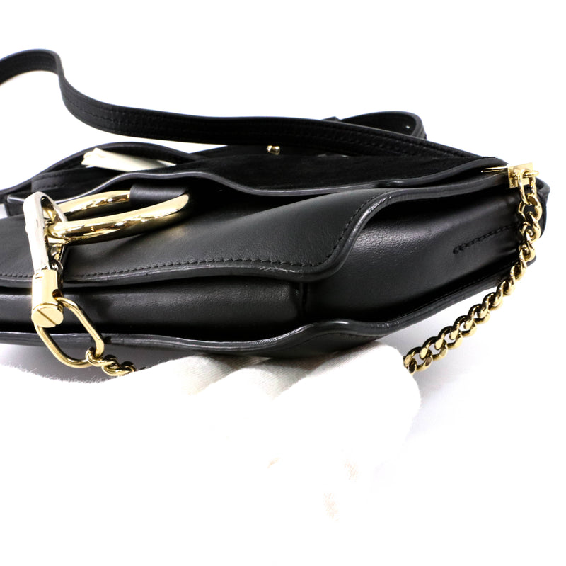 Small Faye Satchel in Black