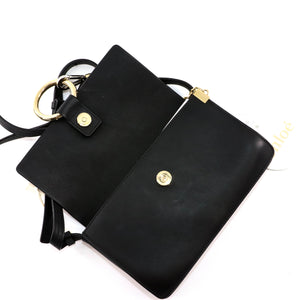 Small Faye Satchel in Black