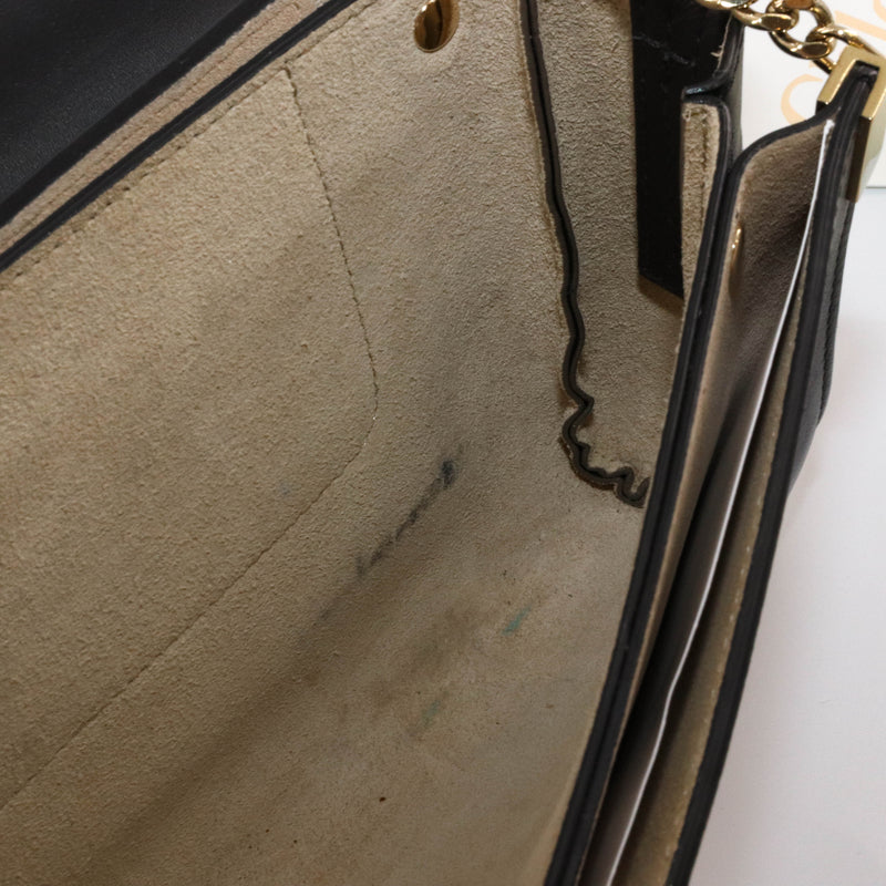 Small Faye Satchel in Black