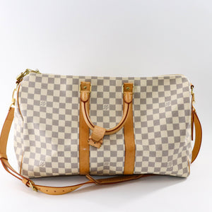 Damier Azur Canvas Keepall Bandoulière 45