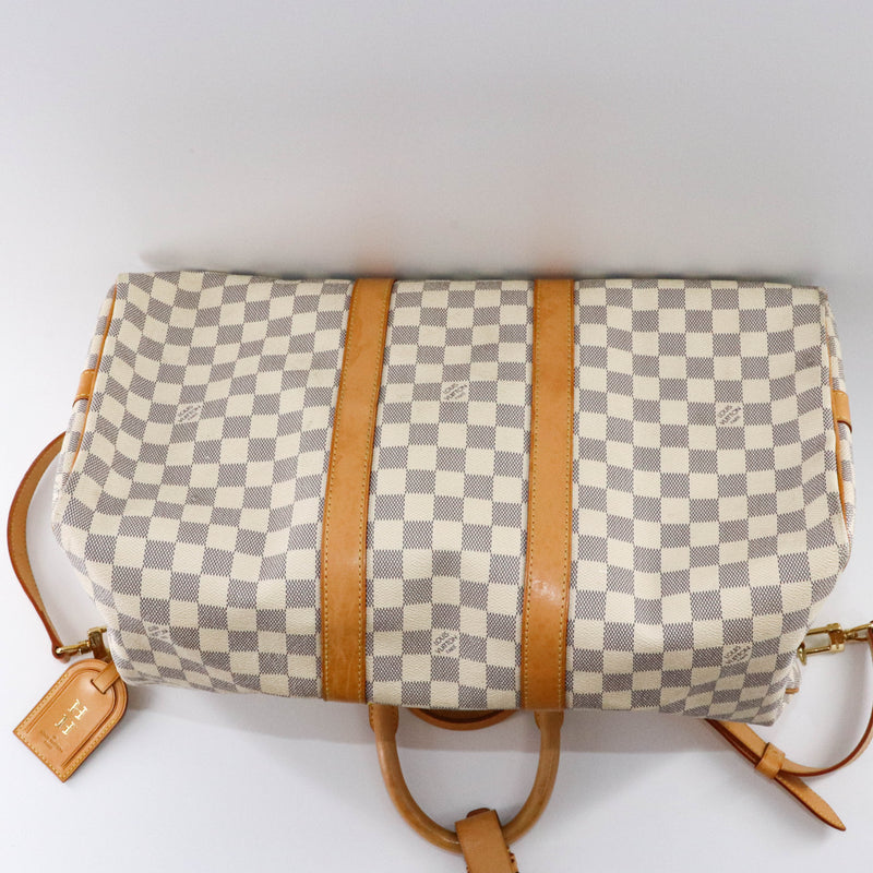 Damier Azur Canvas Keepall Bandoulière 45