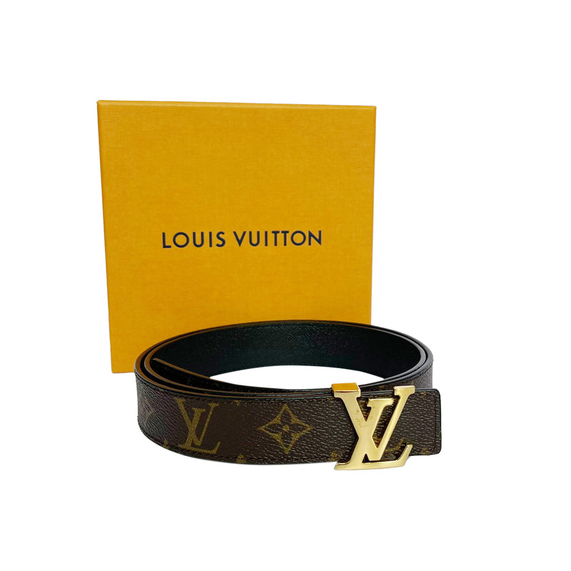 Louis Vuitton LV Initiales 30mm Reversible Belt, Beige, 85cm (Stock Confirmation Required)