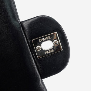 Vintage Double Flap Lambskin M/L in Black SHW