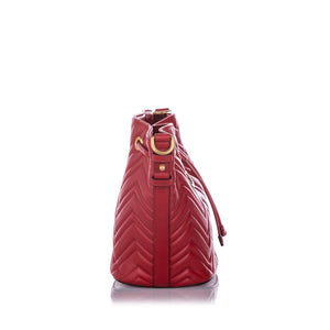 GG Marmont Bucket Bag Red