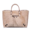 Balenciaga Shearling Papier A6 Fur Satchel