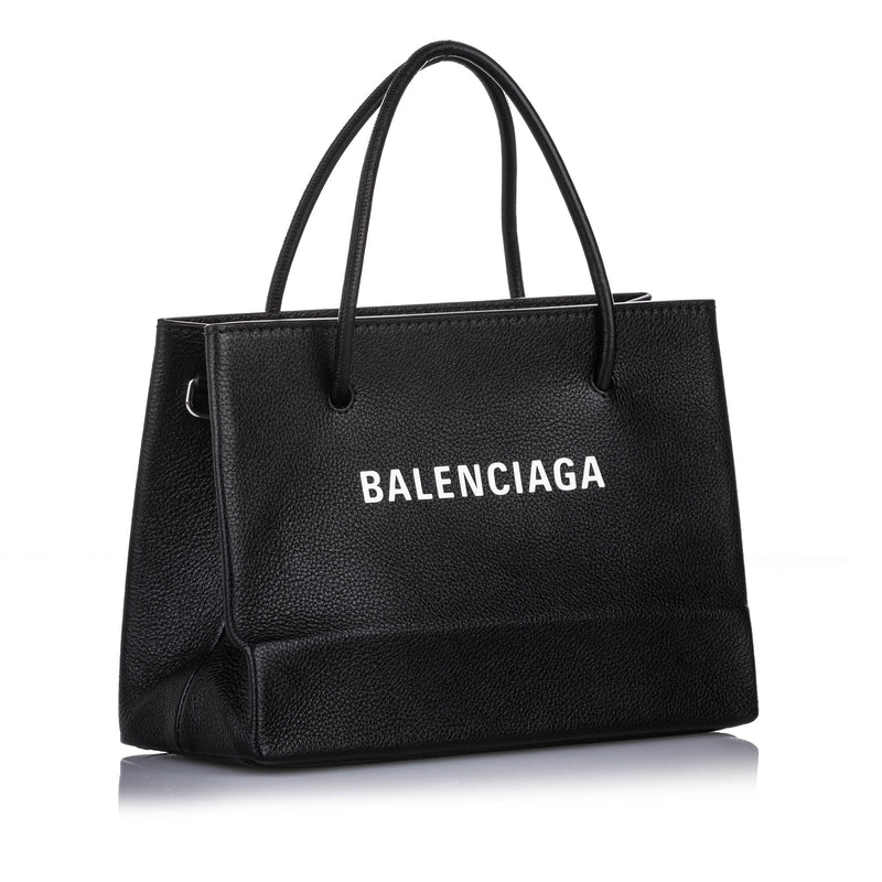 S Shopping Leather Satchel Black | Bag Religion