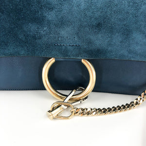 Small Faye Satchel in Blue