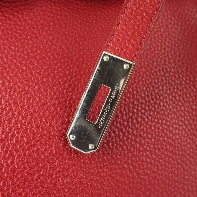 Birkin 35 Rouge Grenade with Palladium Hardware