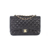 Single Flap Jumbo caviar leather black with ghw