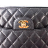Single Flap Jumbo caviar leather black with ghw