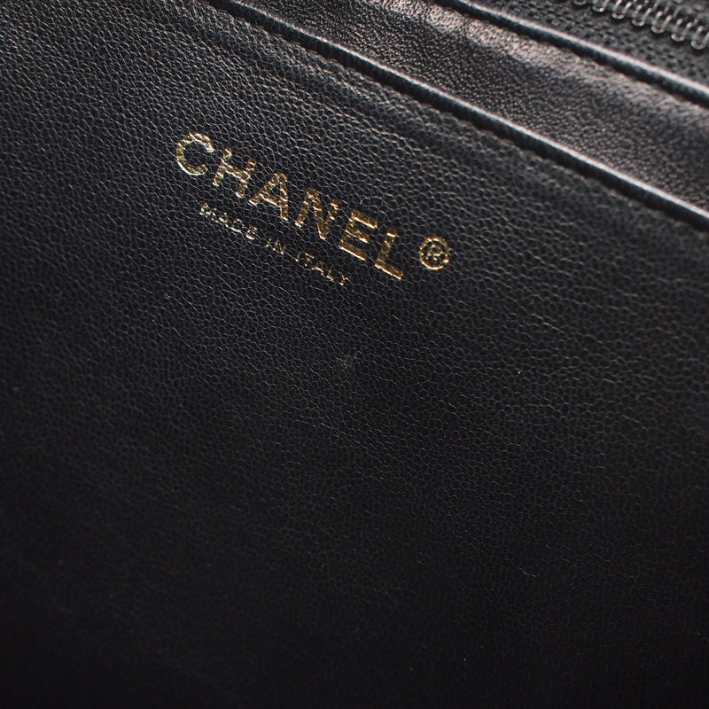 Single Flap Jumbo caviar leather black with ghw